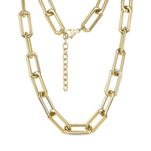 Load image into Gallery viewer, BOLD ELONGATED LINK NECKLACE
