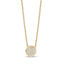 Load image into Gallery viewer, Paved Round C.Z. Stud Pendant
