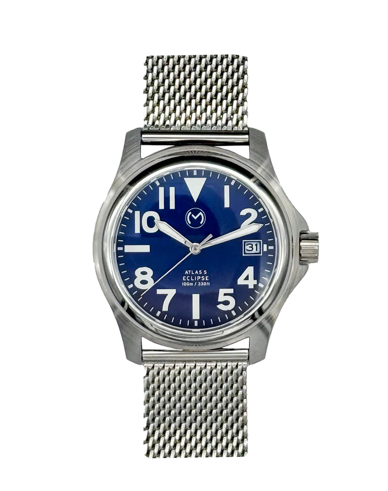 Atlas Eclipse Solar Steel [38mm] Blue