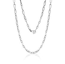 Load image into Gallery viewer, Elongated Paperclip Link Necklace
