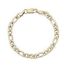 Load image into Gallery viewer, 7mm Steel Figaro Link Bracelet
