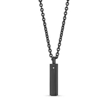 Charger l&#39;image dans la galerie, Reversible Black Pendant With Chain
