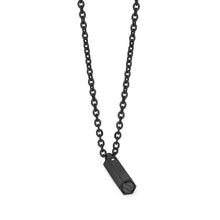 Charger l&#39;image dans la galerie, Reversible Black Pendant With Chain
