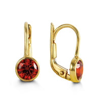 Charger l&#39;image dans la galerie, 10k Yellow Gold Birthstone French Back Earrings
