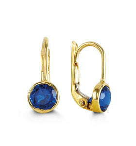 10k Yellow Gold Birthstone French Back Earrings