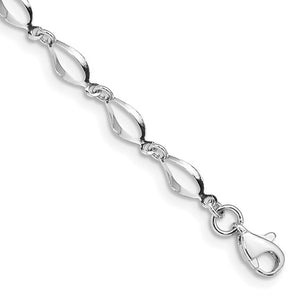 10k White Gold Bracelet