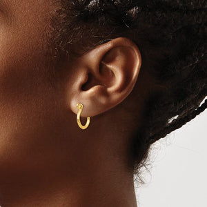 10k Shackle Link Screw Post Earring (One Earring)