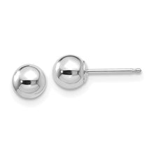 Load image into Gallery viewer, 10k White Gold Ball Studs

