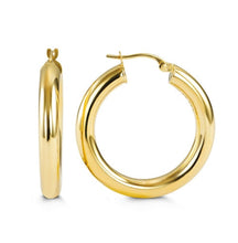 Load image into Gallery viewer, 10k 4mm Gold Hoops
