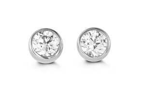 14k Yellow or White Gold CZ Studs