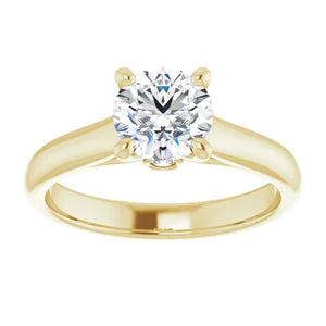 14k Yellow Gold Diamond Engagement Ring