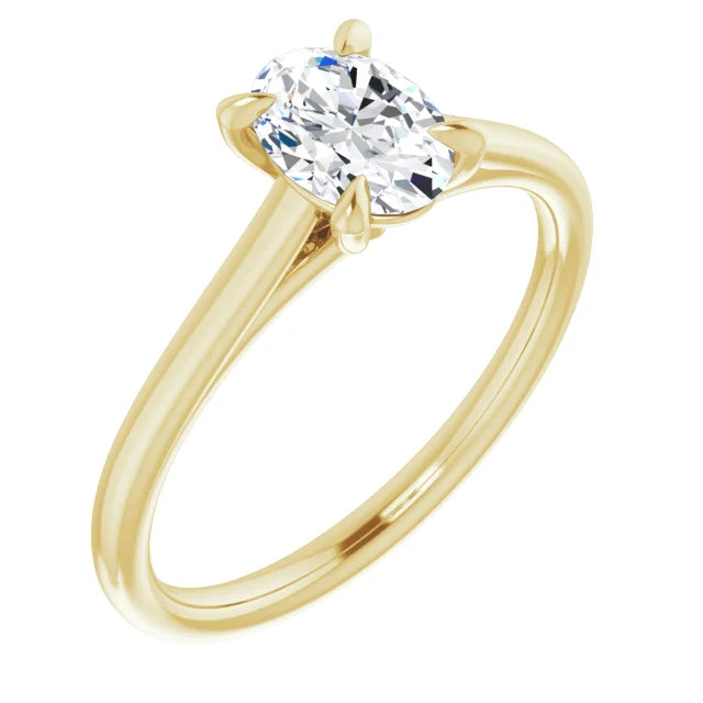 LAB GROWN DIAMOND RING VS1 CLARITY H COLOUR OVAL ENGAGEMENT RING