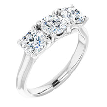 Load image into Gallery viewer, 14k White Gold Moissanite Engagement Ring
