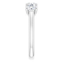 Load image into Gallery viewer, 14k White Gold Moissanite Engagement Ring
