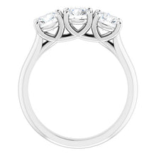 Charger l&#39;image dans la galerie, 14k White Gold Moissanite Engagement Ring
