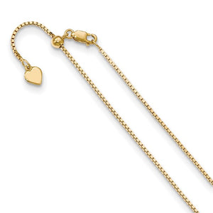 Silver Gold-Plated Adjustable 1.1mm Box Chain