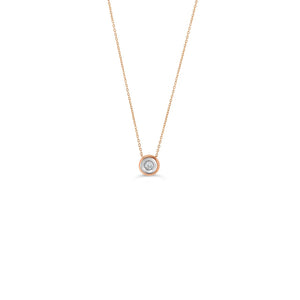 10k Yellow, White or Rose Gold Diamond Necklace