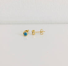 Load image into Gallery viewer, 10k Yellow Gold Birthstone Studs
