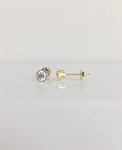 10K CZ Studs (Yellow, White or Rose)