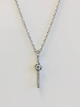 Load image into Gallery viewer, 10k White Gold Diamond Necklace
