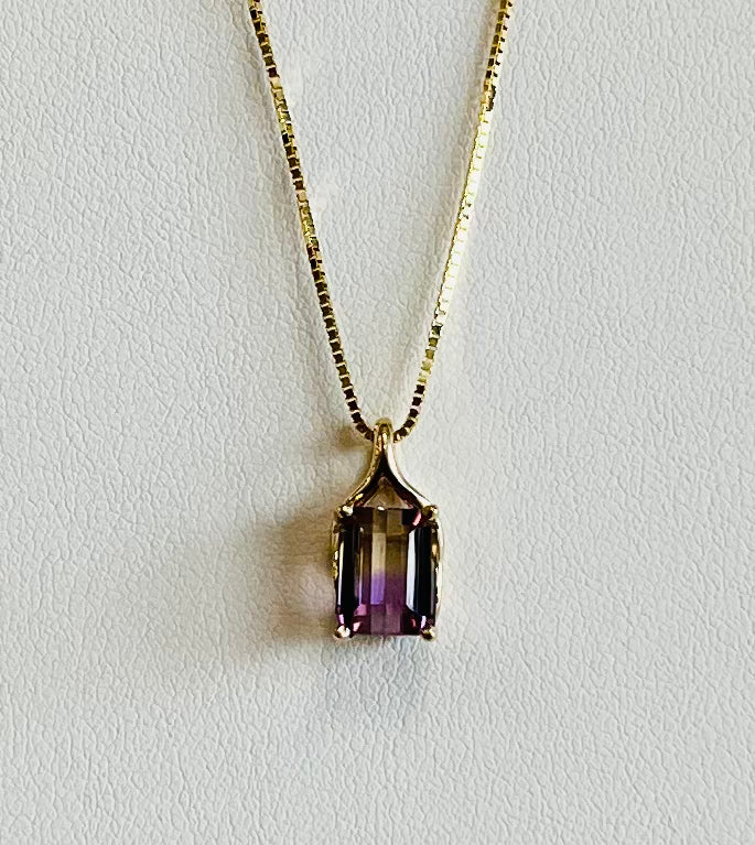 14kt yellow on sale gold Ametrine pendant