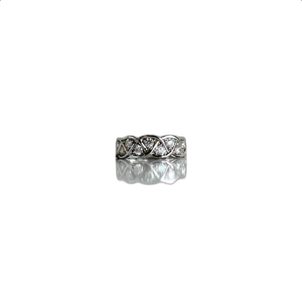 Half carat diamond ring 0.50 carat ring band white gold band 