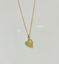 Charger l&#39;image dans la galerie, yellow gold heart heart pendant gold heart pendant 
