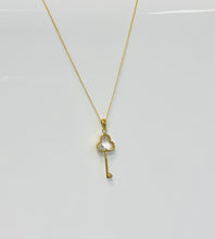 Load image into Gallery viewer, 10k Yellow Gold Key Necklace
