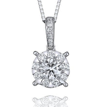 Load image into Gallery viewer, 14k White Gold Diamond Necklace
