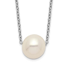 Load image into Gallery viewer, Sterling Silver 9-10mm Pearl Necklace
