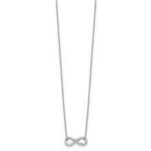 Charger l&#39;image dans la galerie, Silver and Diamond Infinity Necklace
