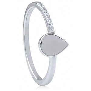 Silver Ring with Cubic Zirconia