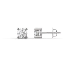 Load image into Gallery viewer, 14k White Gold Lab Diamond Studs
