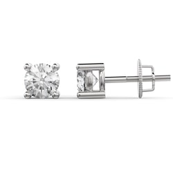 14k White Gold Lab Diamond Studs