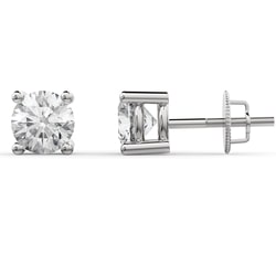 14k White Gold Lab Diamond Studs