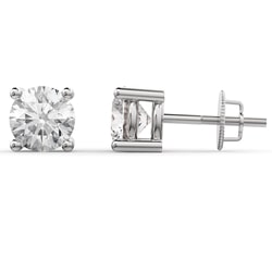 14k White Gold Lab Diamond Studs