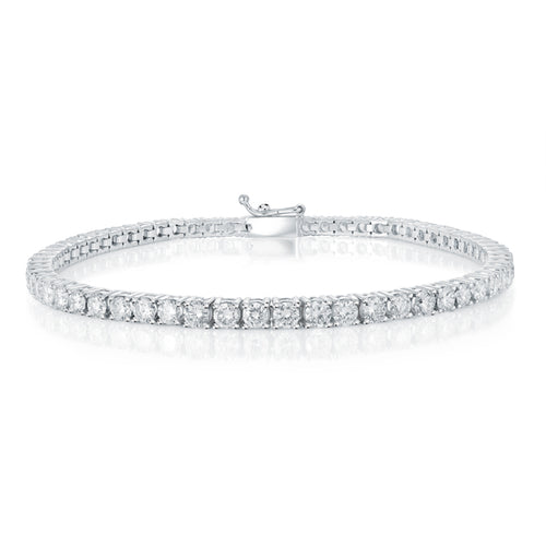 White Gold Diamond Tennis Bracelet. Tennis Bracelet. 14k White Gold