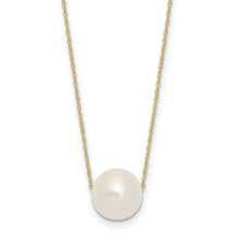 Load image into Gallery viewer, 14K Round White Pearl Rope Necklace
