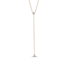 Load image into Gallery viewer, Gold Stainless Steel C.Z Necklace 18&quot;
