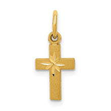 Load image into Gallery viewer, 14k Tiny Cross Charm
