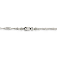 Load image into Gallery viewer, Silver 2.25mm Singapore Chain
